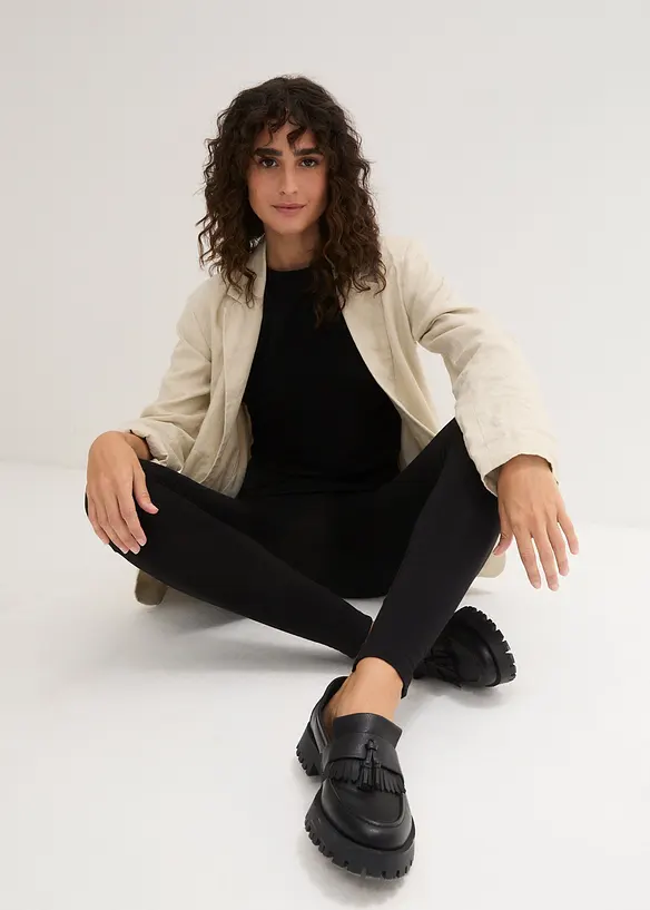 Lot de 2 leggings 100% coton, bonprix