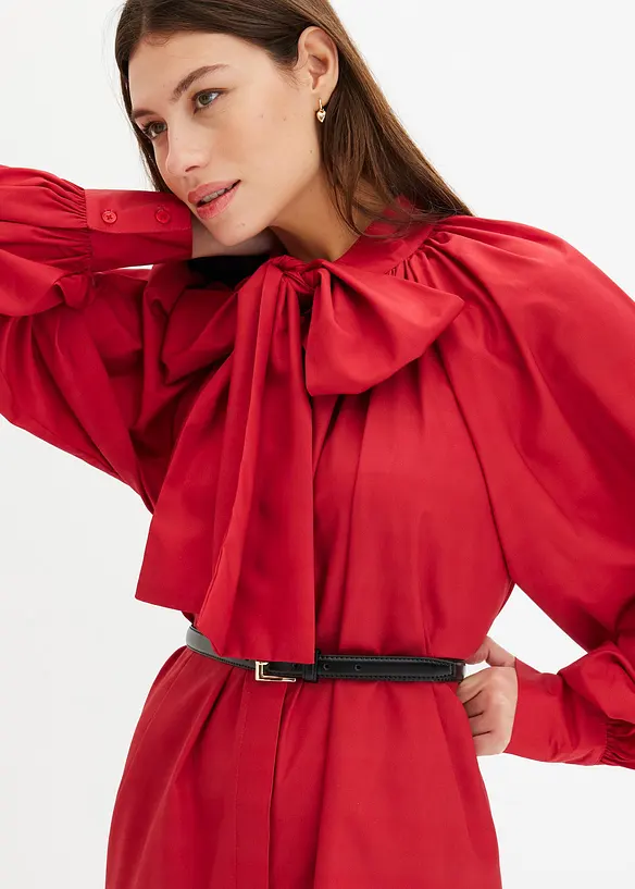 Robe blouse à lavallière, bonprix