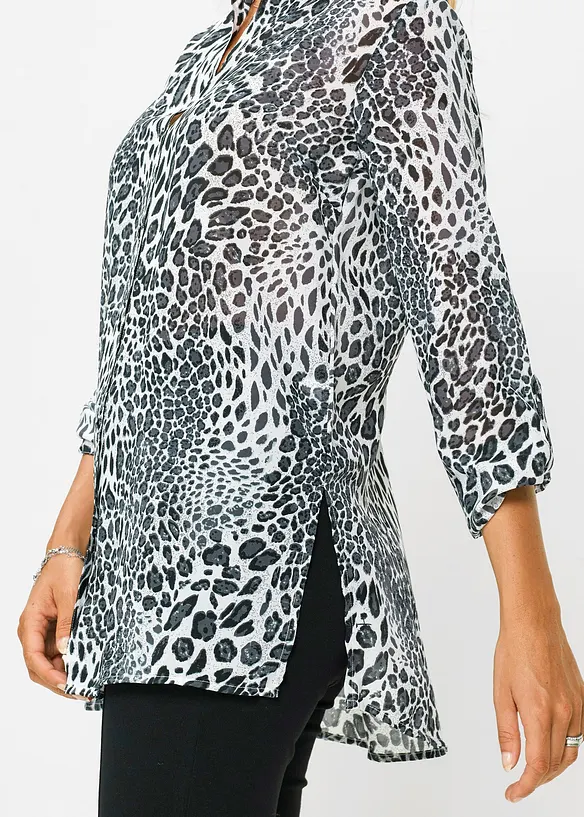 Chemisier long en chiffon, bonprix
