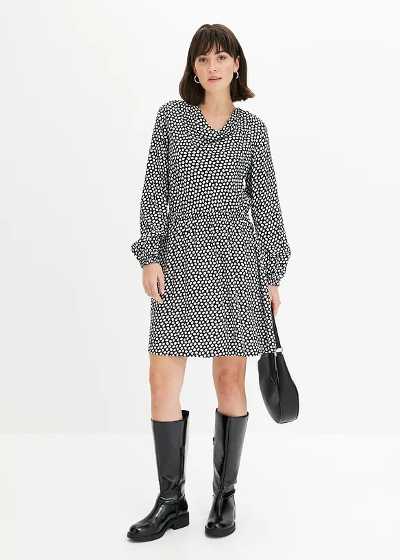 Robe en crêpe texturé, bonprix