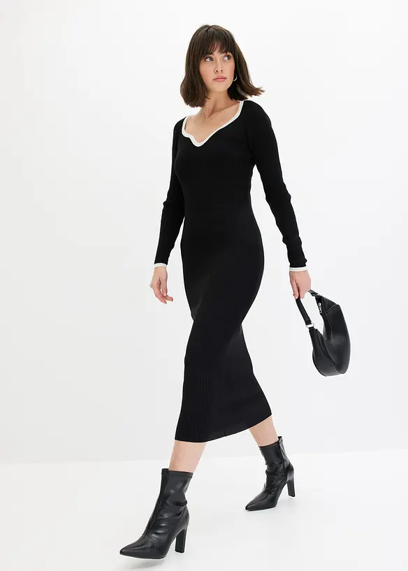 Figurbetontes Strickkleid, bonprix