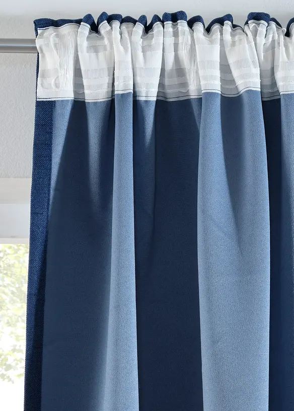 Abdunkelnde Vorhänge mit Struktur (2er Pack), bonprix
