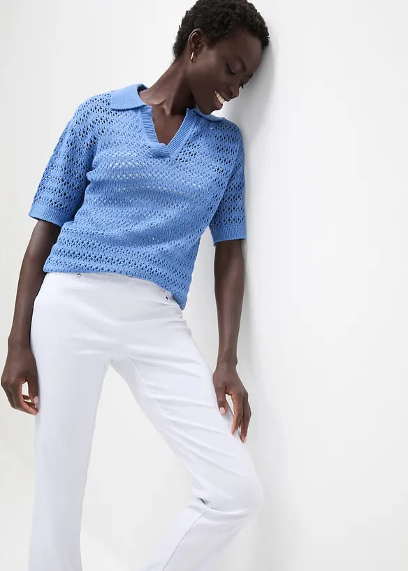 Pantalon extensible à taille élastiquée, bonprix