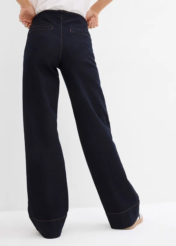Jean Wide Leg taille normale, extensible, bonprix