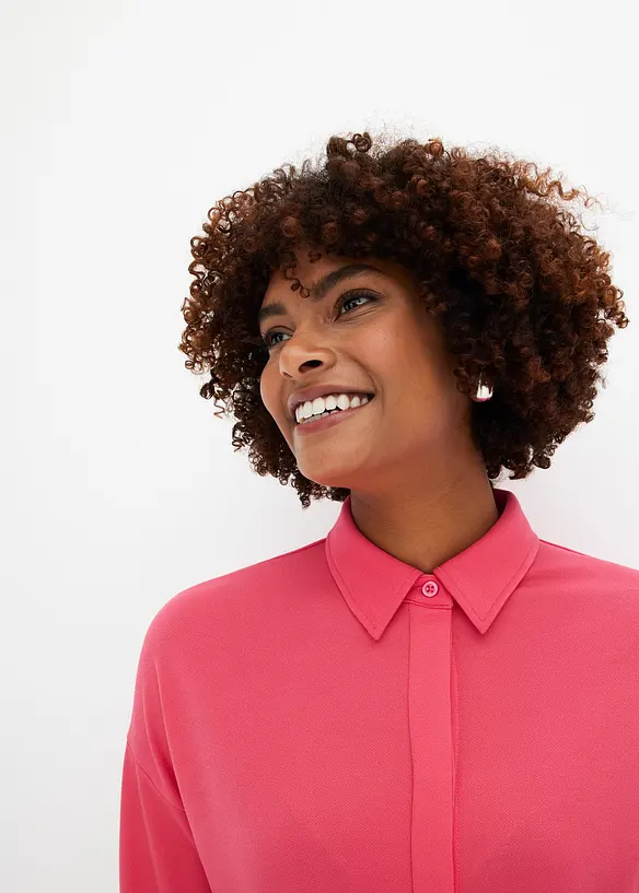 Robe-chemise à détail nœud, bonprix