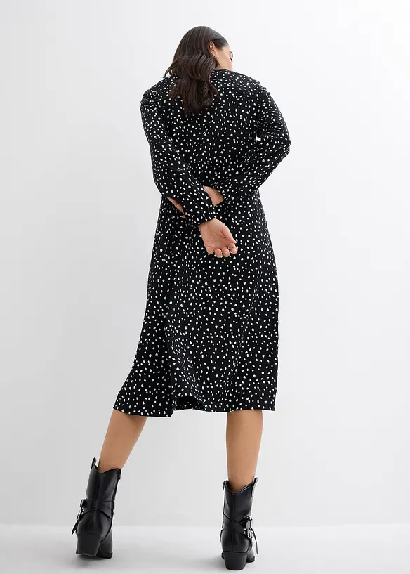 Baumwoll-Jerseykleid, Midilänge, bonprix