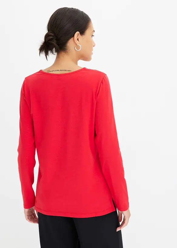 Langarmshirt mit Ösen, bonprix