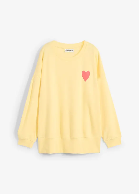 Oversized-Sweatshirt aus Bio-Baumwolle, bonprix
