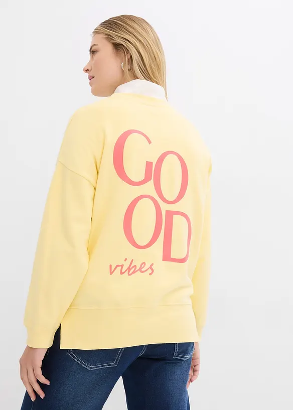 Oversized-Sweatshirt aus Bio-Baumwolle, bonprix