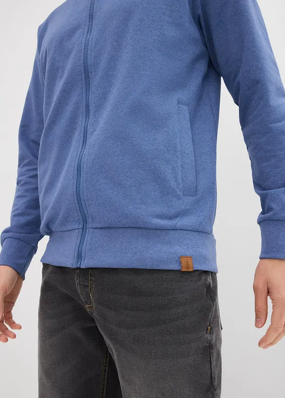 Sweat zippé avec col montant, bonprix