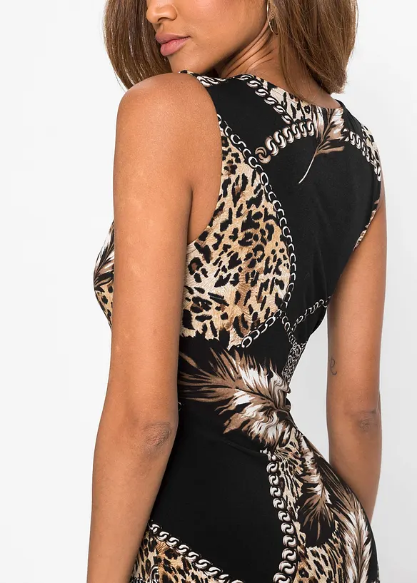 Maxikleid mit tiefem Ausschnitt, BODYFLIRT boutique