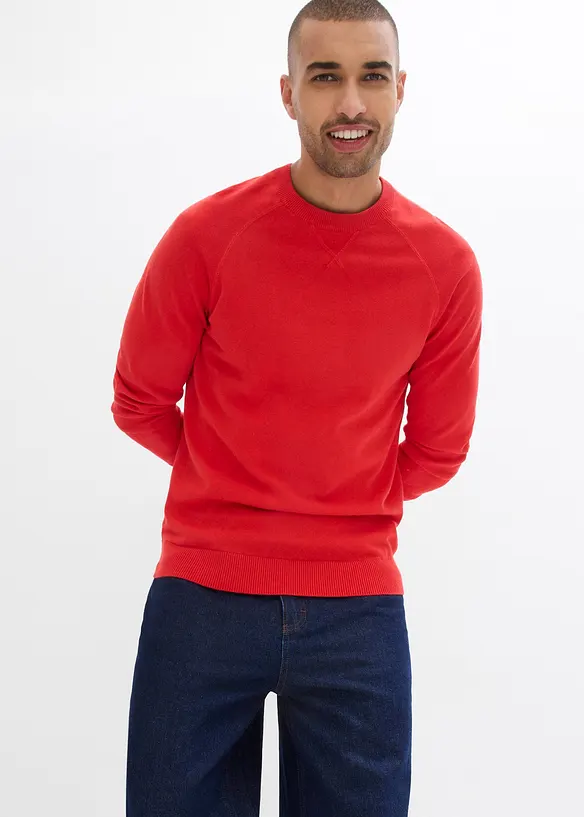 Feinstrickpullover (2er Pack) aus reiner Baumwolle, bonprix
