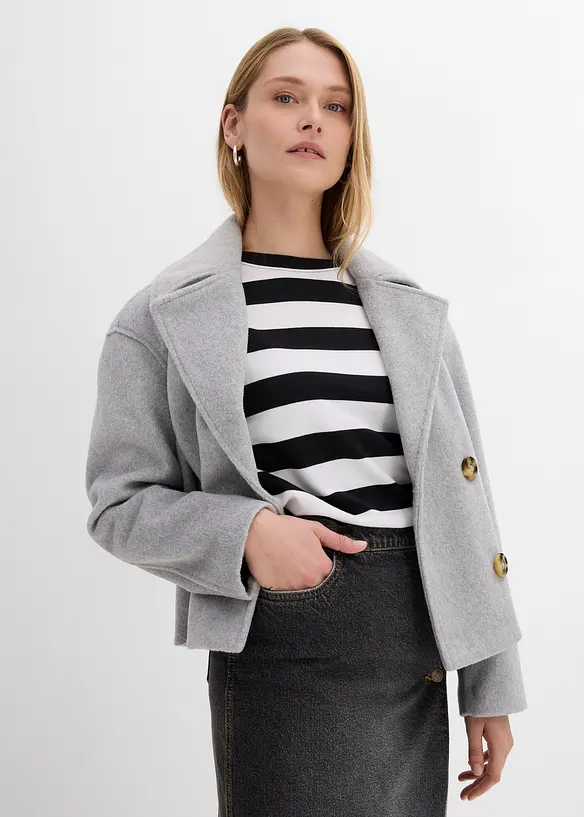 Kurze Jacke in Wolloptik, bonprix