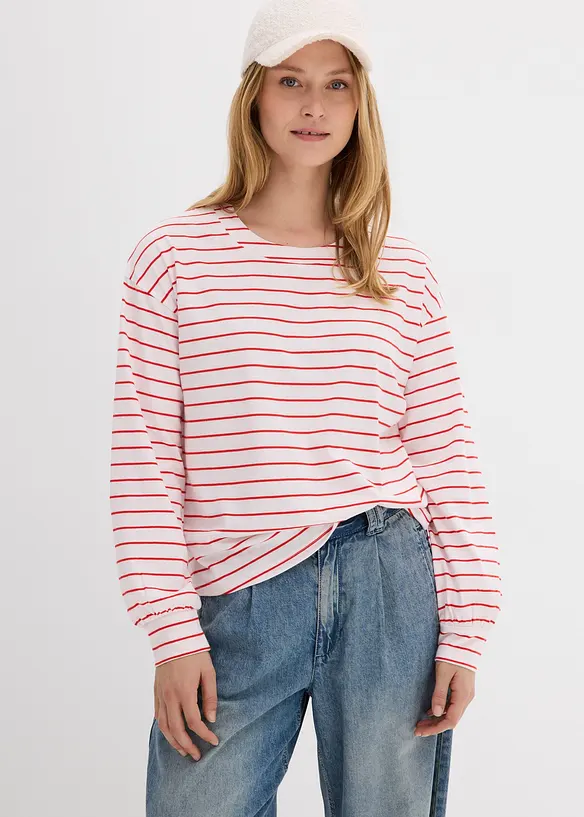 Langarmshirt aus reiner Bio-Baumwolle, bonprix