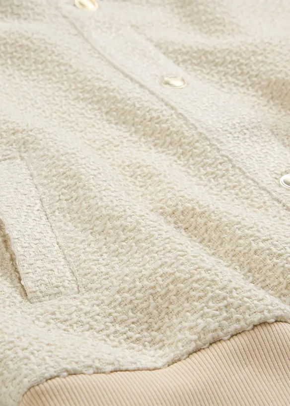Blouson en douce maille bouclette, bonprix