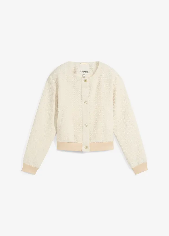 Blouson en douce maille bouclette, bonprix