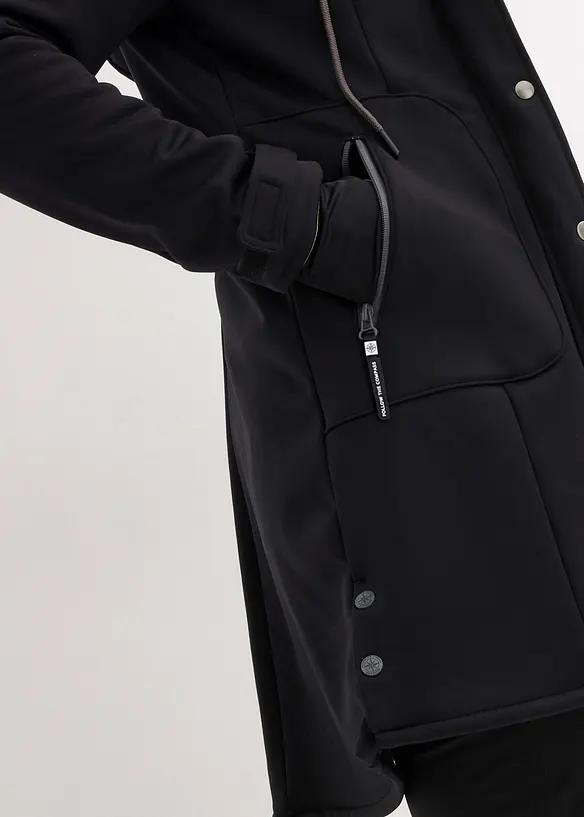 Super Stretch Softshell-Parka, wasserabweisend, bonprix
