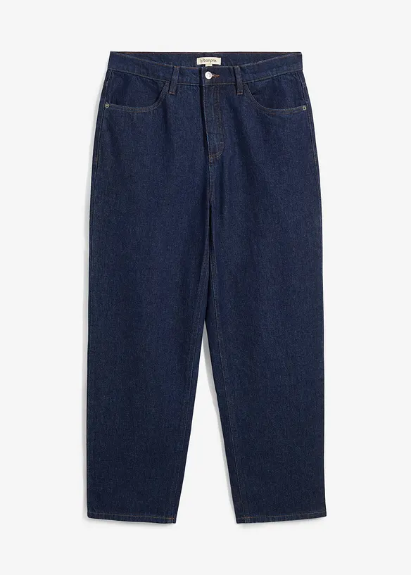 Jean droit extensible, coupe loose, bonprix