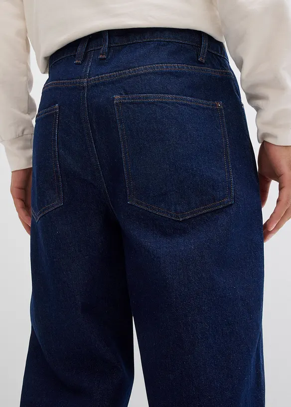 Jean droit extensible, coupe loose, bonprix