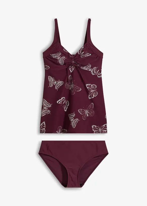 Tankini long à col V (ens. 2 pces), bonprix
