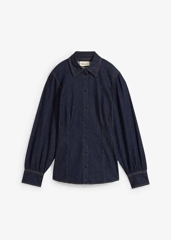 Jeanshemd mit Ballonärmel, bonprix