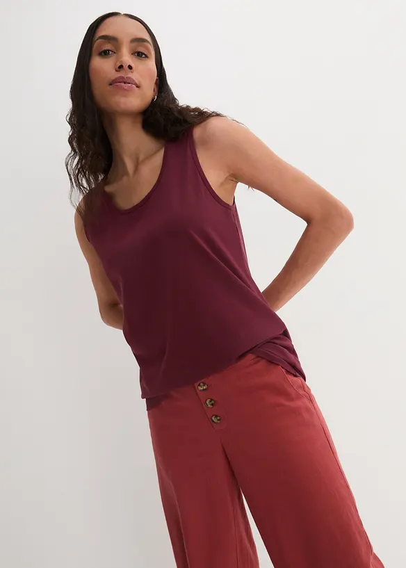 Lot de 2 longs débardeurs, bonprix