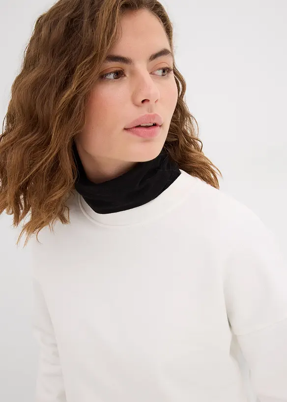Oversize-Sweatshirt aus reiner Baumwolle, bonprix