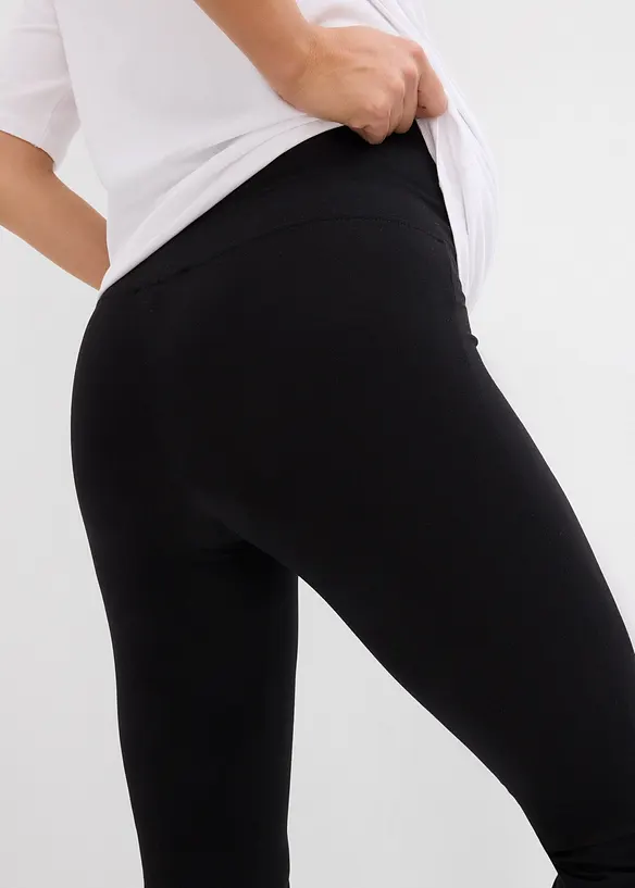 Legging post-grossesse en coton, coupe droite, bonprix