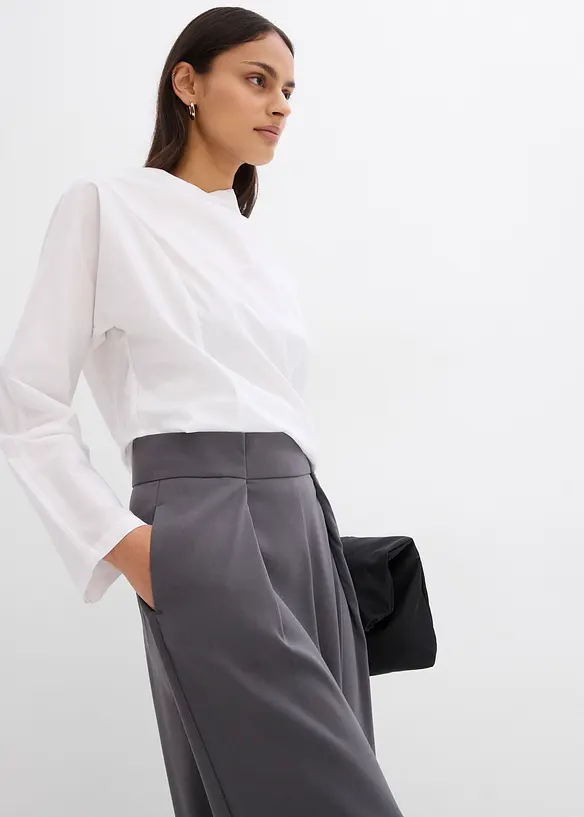 Ausgestellte Bundfaltenhose, bonprix