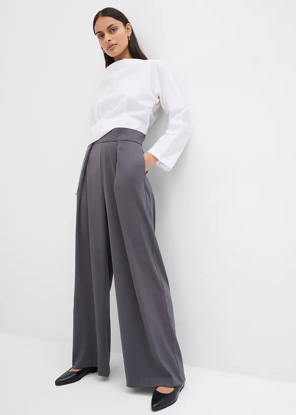 Ausgestellte Bundfaltenhose, bonprix