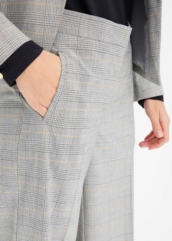 Pantalon large en viscose mélangée, bonprix
