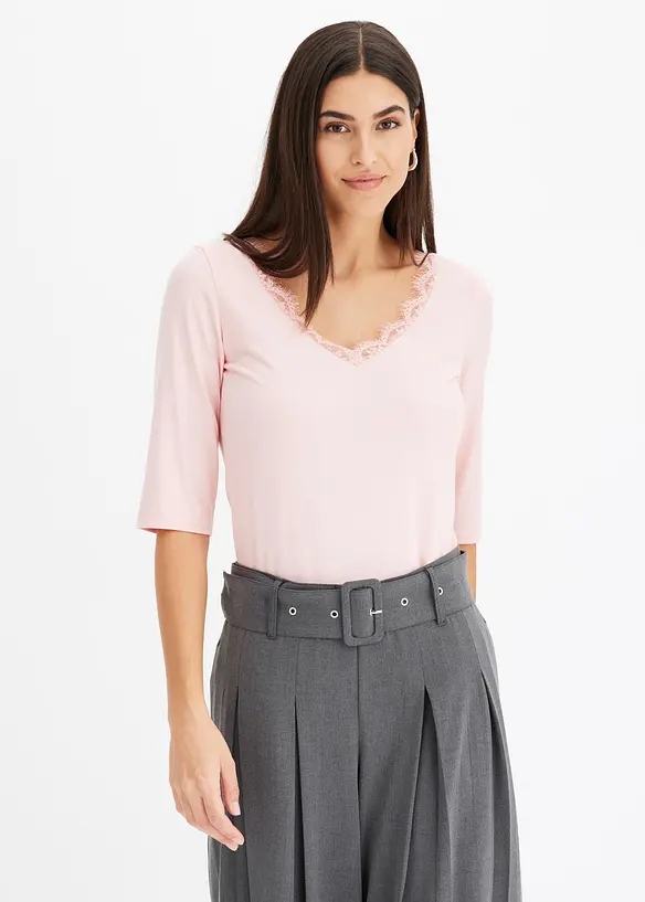 Shirt mit Spitze, bonprix