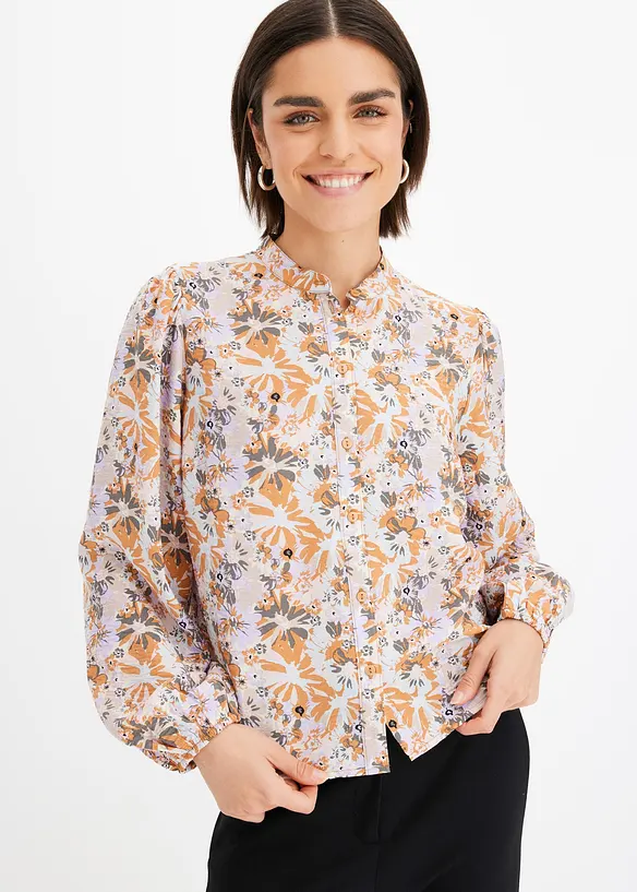 Blouse en matière texturée, bonprix