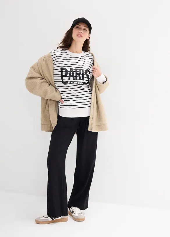Oversize-Sweatshirt aus Baumwoll-Mix, bonprix