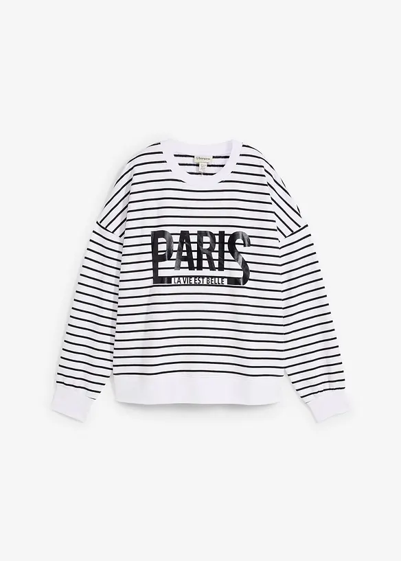 Oversize-Sweatshirt aus Baumwoll-Mix, bonprix