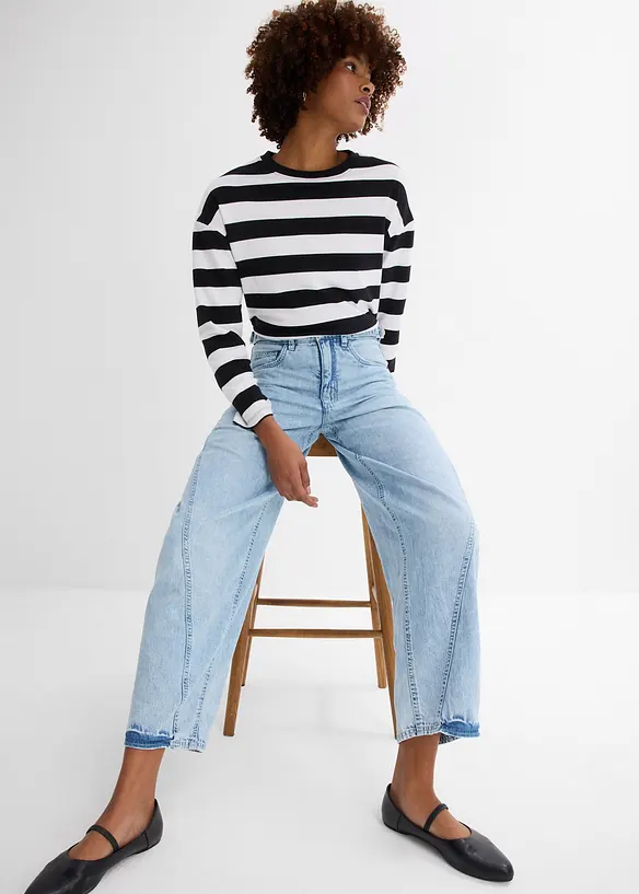 Jean Balloon taille mi-haute, bonprix