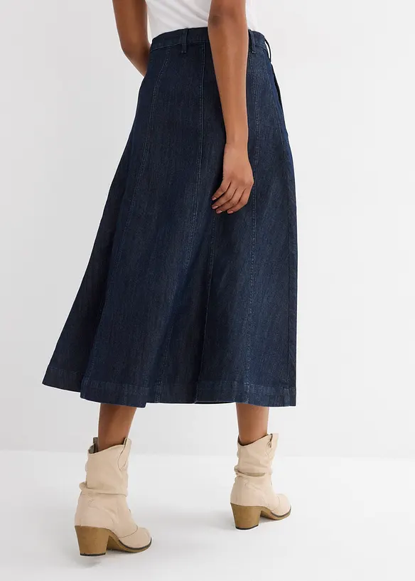 Midi Jeansrock, bonprix