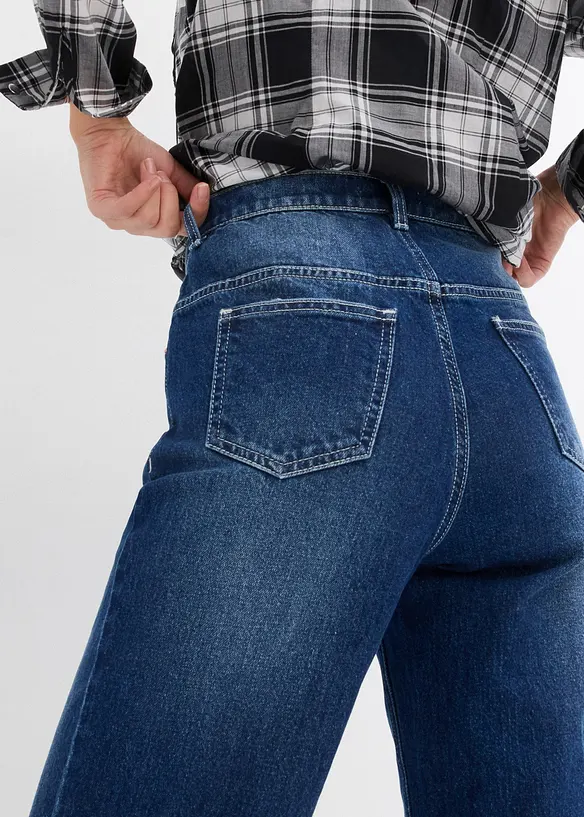 Wide-Leg-Jeans, High Waist, full Length, bonprix