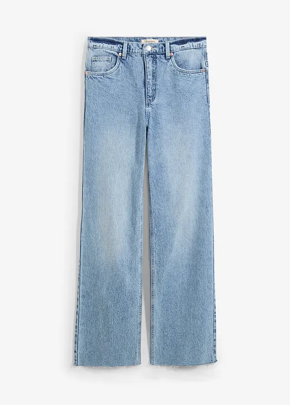 Jean large taille haute, longueur sol, bonprix