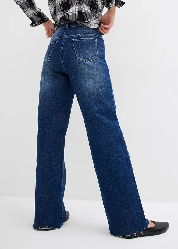 Wide-Leg-Jeans, High Waist, full Length, bonprix