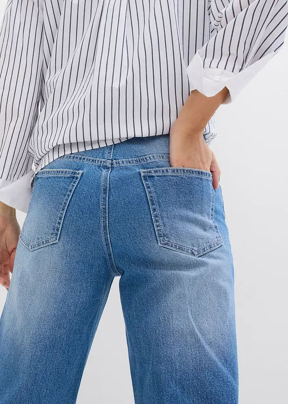 Loose Straight-Jeans, High Waist, bonprix