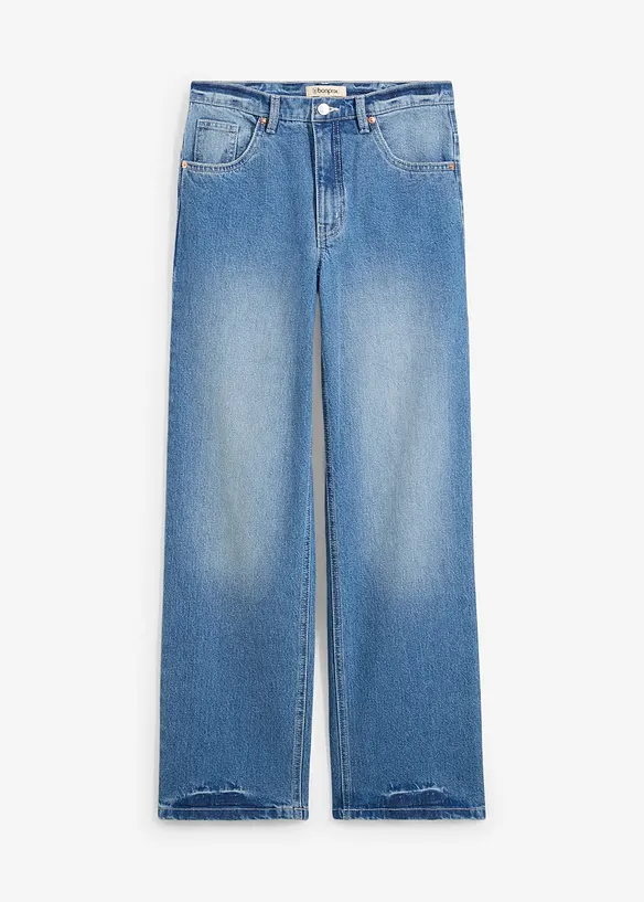 Loose Straight-Jeans, High Waist, bonprix