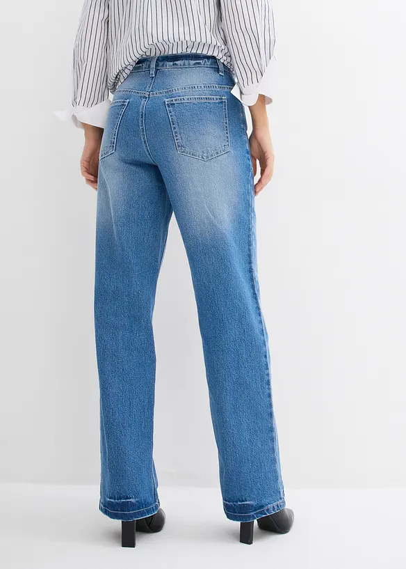 Loose Straight-Jeans, High Waist, bonprix
