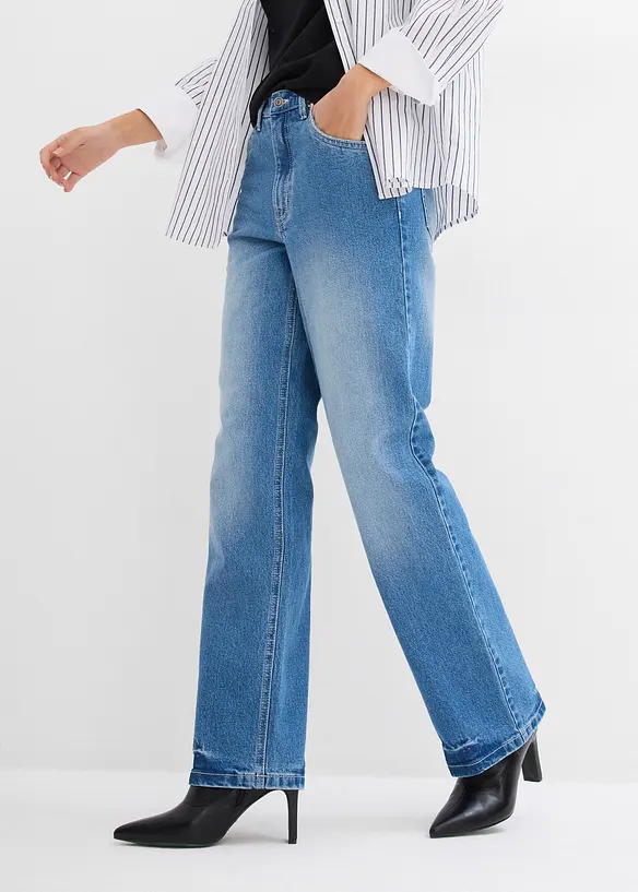 Loose Straight-Jeans, High Waist, bonprix