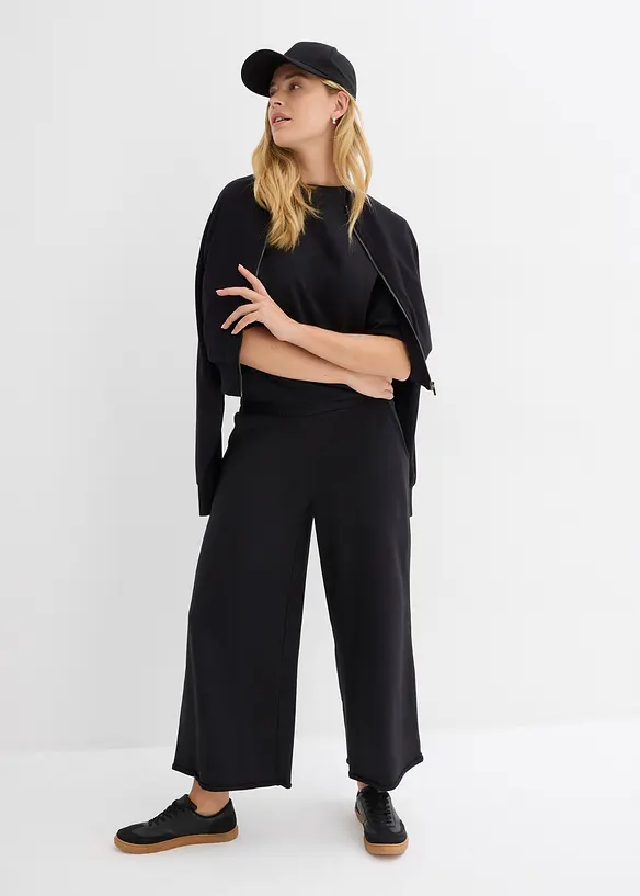 Pantalon en molleton 100% coton, bonprix