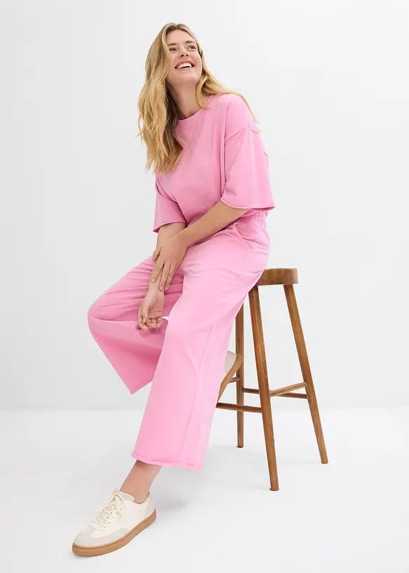 Pantalon en molleton 100% coton, bonprix
