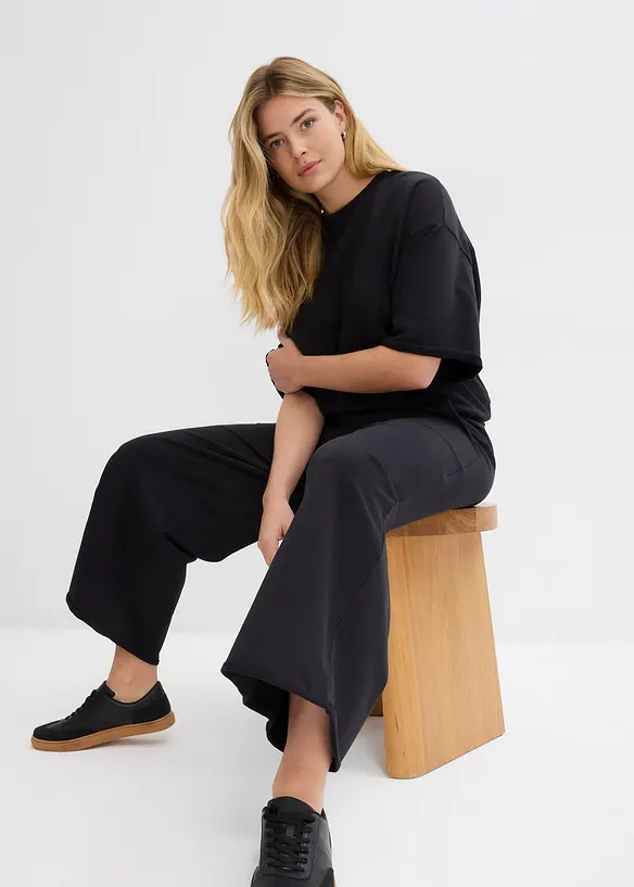 Pantalon en molleton 100% coton, bonprix