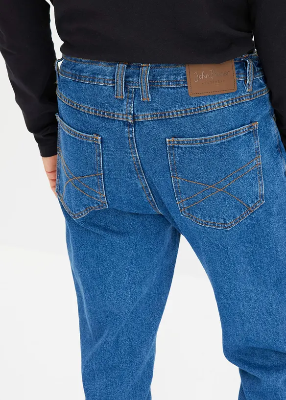 Jean droit classique, taille élastiquée sur les côtés, bonprix