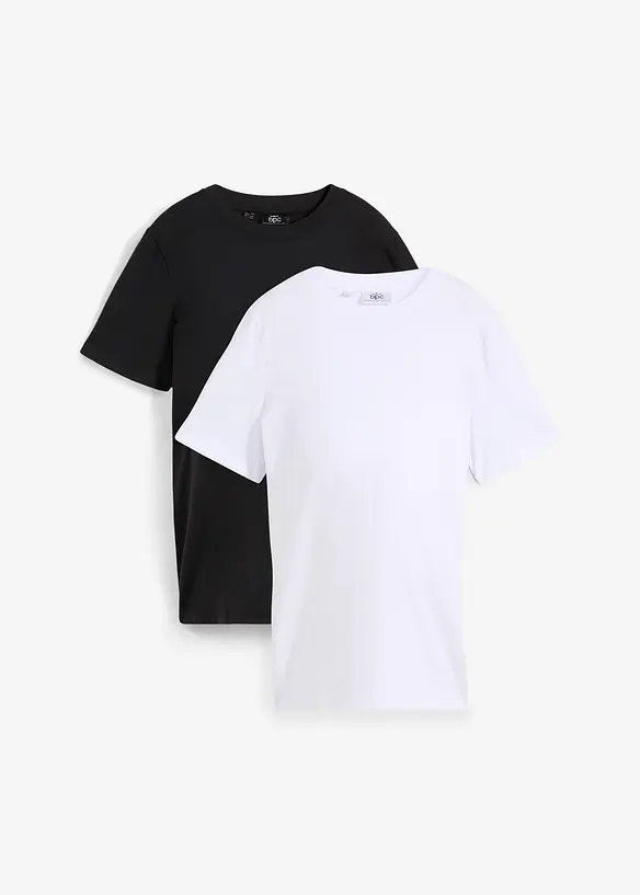 Lot de 2 T-shirts de grossesse en coton, bonprix