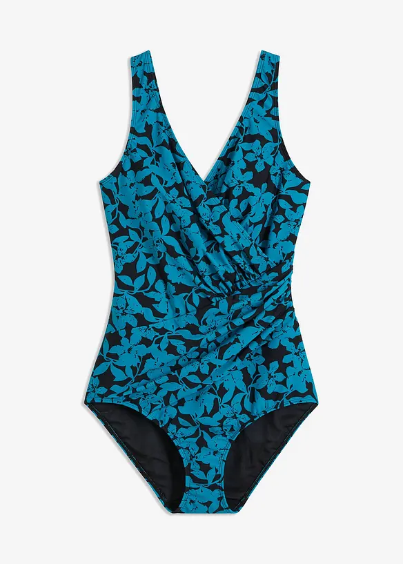 Maillot 1 pièce sculptant, maintien léger, style portefeuille, bonprix